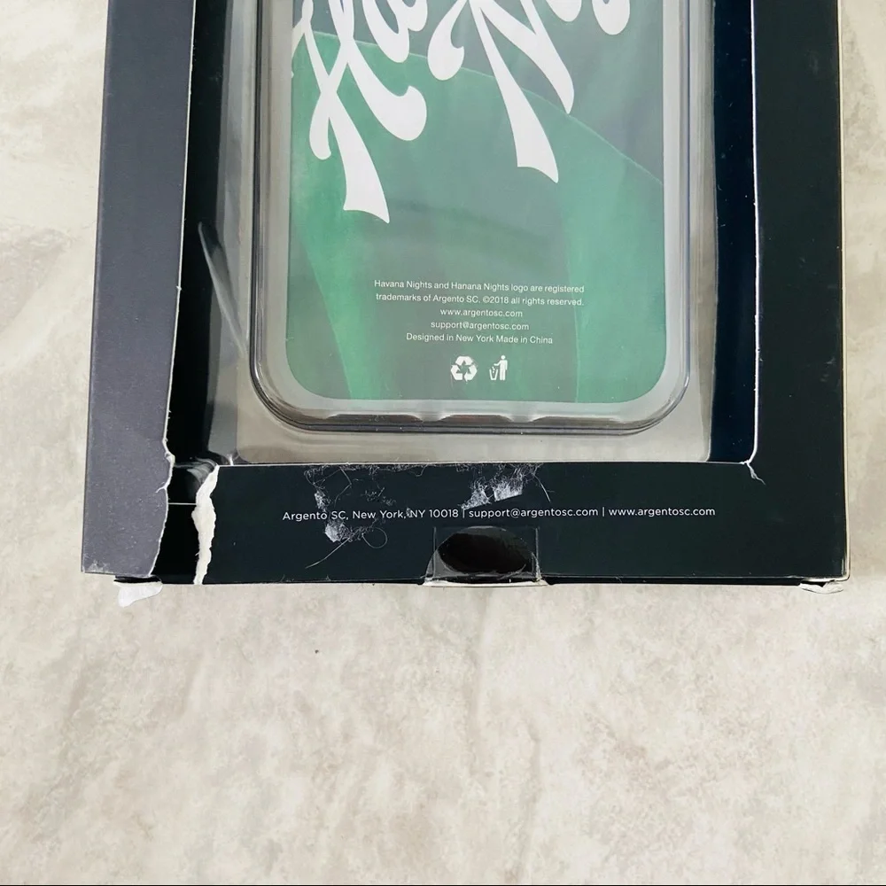 NWT Havana Night silver marble protective iPhone case size 6, 6S, 7 & 8
